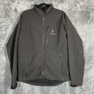 Kryptek Jacket Mens Large Black Full Zip Softshell Tactical Wokwear Pockets